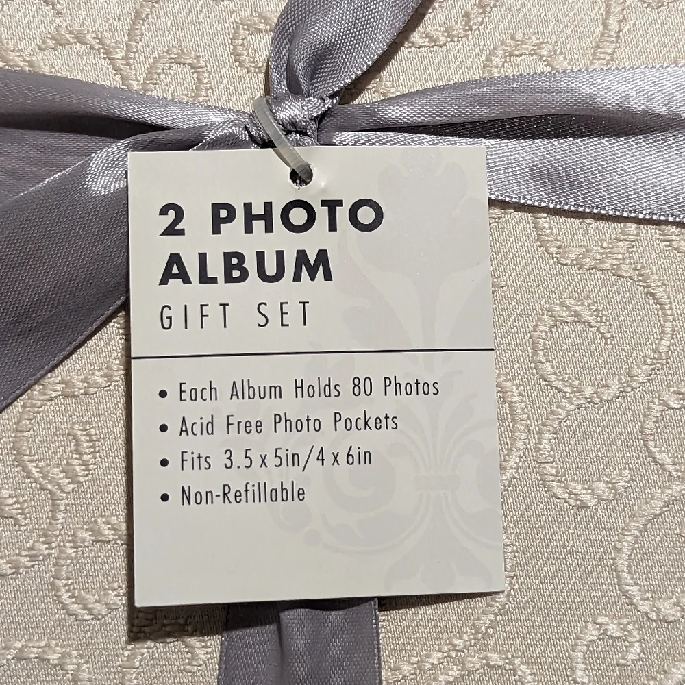 PHOTO ALBUMS Fabric Covered 4x6 3x5 Glossy or Matte Set of 2
